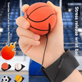 高弹力腕力球升级版PU摇摆球互动手摇球适合老年人锻炼腕力缓解压力玩具