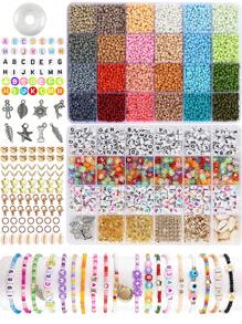 3mm Glass Seed Beads For Bracelets Making, Friendship Bracelet Making Kit For Girls, 24 Colors Bead Bracelet Kit, Beads For Jewelry Making Kit, DIY, Arts And Crafts Gifts
