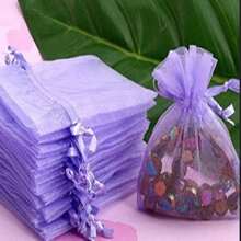 10/50/100pcs Gift Packaging Bags, Multi-Color Organza Candy Bags, Tableware, Size: 7*9CM, Various Holiday Party Packaging Supplies, Festival Home Decor