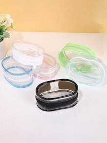 1pc Mini Clear Travel Storage Bag - Portable Organizer For Dolls With Keychain, Earphones, Cables, Lipsticks, Keys, Small Accessories With Zipper Closure, Non-Painted Edges, And No Print Design, Perfect For Travel And Daily Use Travel Essentials Travel Accessories Travel Must Haves - Multicolor - View 10