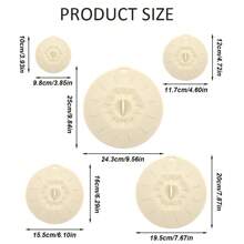 5 包硅胶碗盖硅胶微波炉盖，可重复使用耐热吸盘盖适合杯子、碗、盘子、锅、平底锅、炉灶、烤箱、冰箱洗碗机 - 彩色 - 查看 2