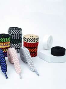 Nuevos cordones anchos y versátiles de moda, accesorios de repuesto para zapatillas - Multicolor - Ver 1