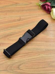 1 pieza Cinturón elástico ajustable, 1 pieza Cinturón con hebilla elástica ajustable de moda y sencillo, Accesorios