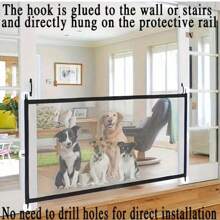 Haustier Isolationszaun, ohne Bohren, Katzen- und Hundezaun, Innen- und Außenschutz, Hühner- und Entennetz, ohne Haken