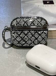 Luxury Bling Diamond Rhombus Design Protective Case For AirPods 4, 2024 Model, AirPods 1/2/3/5, And AirPods Pro 2