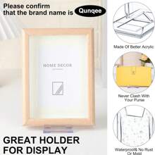 6 件可调节钱包展示架，透明亚克力手提包支架，珠宝展示收纳袋，适用于派对、婚礼、家居装饰 - 無色 - 查看 4