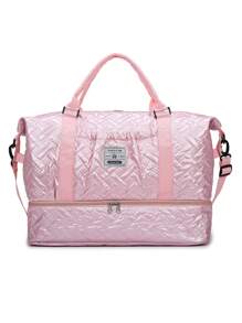 1 pieza Bolsa de viaje de tela con velas mejorada, bolsa de fitness, bolsa de fin de semana, bolsa de mano de gran capacidad y duradera