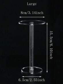 1个透明亚克力圆形展示架，可用于收纳化妆品、香水、珠宝，也可作为桌面收纳包、房间装饰、包袋、化妆包、梳妆台用品、旅行用品、化妆包、旅行必备品、收纳盒、储物盒、旅行必备品、化妆品收纳盒、化妆包、洗漱包、桌面收纳盒、化妆包、化妆袋、化妆品收纳盒、梳妆台配件、化妆袋、化妆包、珠宝盒、化妆刷架、化妆刷架、香水收纳盒、化妆包、女士礼物、圣诞礼物、女士礼物创意