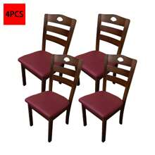 1/4/6 buc. Husă de pernă pentru scaun pătrată din piele PU impermeabilă, potrivită pentru sufragerie, bucătărie, canapea - detașabilă și lavabilă