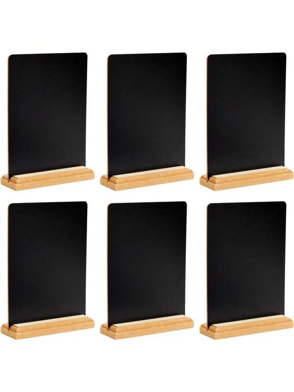 2pcs-Mini Chalkboard Signboards With Stand, With Stand Place Cards, Small Chalkboards For Table Decorations, Weddings, Birthday Parties, Table Numbers, Food Labels, Message Board Signs And Event Decorations, Restaurant Food Display, Message Boards, Small Business, Wedding, Banquet, Coffee Shop, Mother's Day Graduation, Open Bar Sigs With Holder(8.46*5.91in)