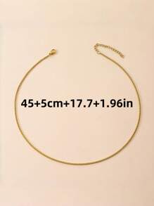 Men's Minimalist 1.8MM Box - Style Stainless - Steel 18K Gold - Plated Chain Necklace: Durable, Non - Fading, Perfect For Sporty & Daily Looks - Multicolor - View 7