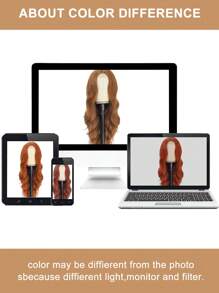 26 Zoll orange Perücken für Frauen 4 * 1 Teil Spitzenperücken lange große Körperwelle Mittelteil natürliche Welle Perücke synthetische Alltagskleidung