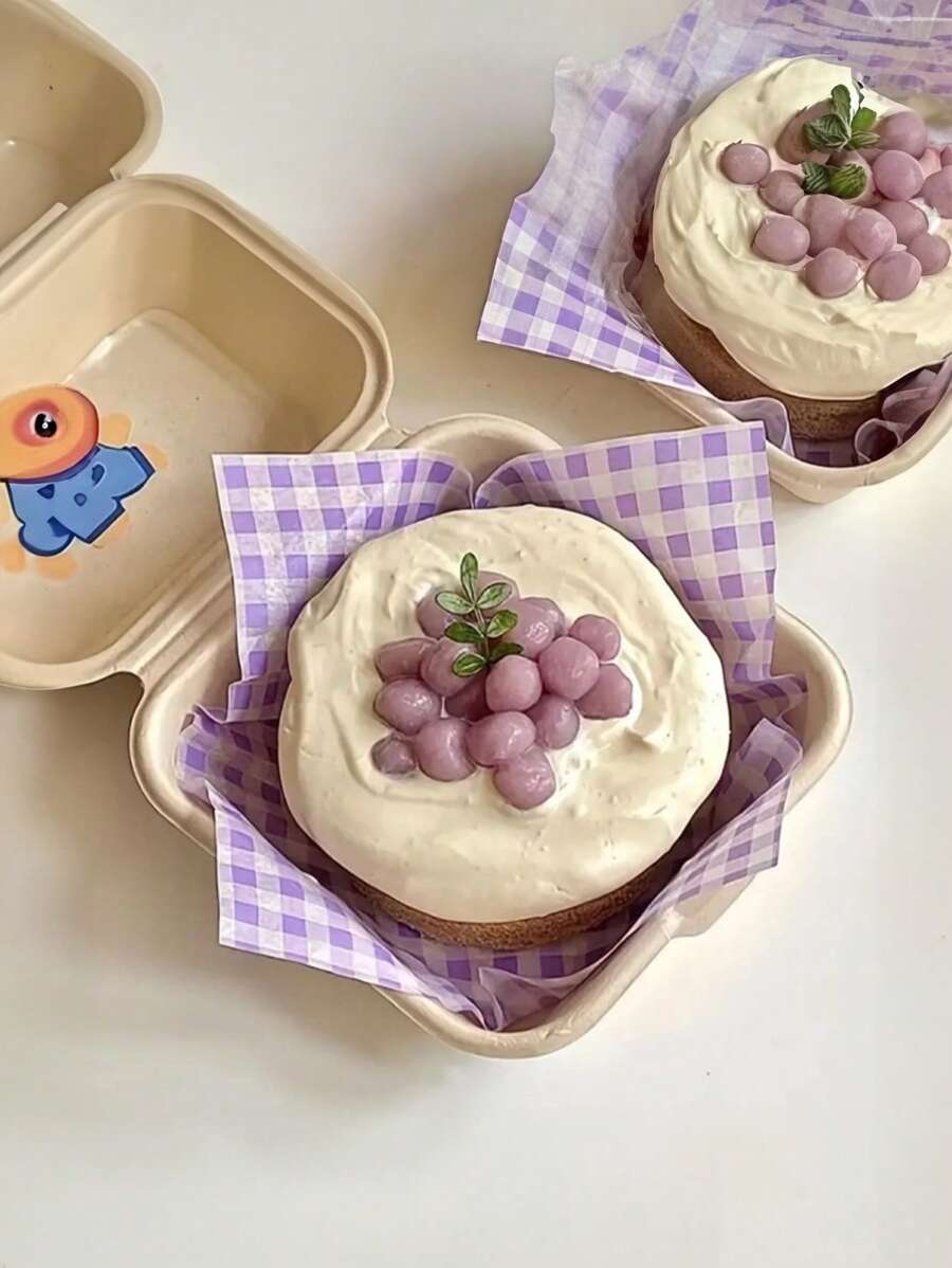 20 Stücke bunte Dopamin-gemusterte fettresistente Lebensmittelpapiere, die zum Backen von Desserts wie Kuchen, Keksen, Sandwiches und für die Auskleidung von Küchenluftfritteusen verwendet werden können