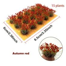 10mm 簇绒草草坪模型，微缩风景军事模型，沙箱模型，火车模型，微景观DIY，1/35 1/48 1/72 1/87 比例逼真草地