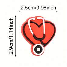 5 件医用听诊器焦点珠 - 塑料 PVC 隔珠，适用于 DIY 钥匙扣、钢笔、珠宝工艺品 - 焦點珠 - 查看 6