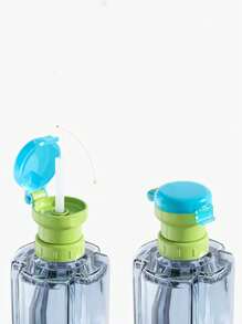Baby Anti-Choke Multifunctional Bottle Neck Adapter With Straw, Helps Baby Transition From Bottle, Fits Most Beverage/Water Bottles (Random Color Sent) - Green - View 11