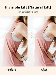 صدرية سيليكون غير مرئية بتصميم رفع محبب من الدانتيل لفساتين بلا ظهر أو كتف، وفساتين الزفاف قصيرة الصدر ، بتصميم رقيق لحواف غير ظاهرة - متعدد الألوان - مشاهدة 11