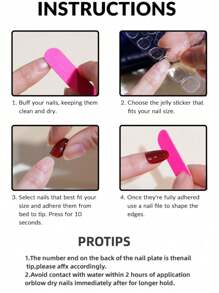 30 Stück Premium kurze quadratische Acryl Kunstnägel mit Kristall Katzenaugen, schimmernde rosa & braune transparente Nageltips, abnehmbare Glasperlen für französische Maniküre Aufklebe-Nägel Nagelbedarf - Pink - Übersicht 6