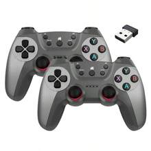 Wireless Gamepad Gaming Controller For Mobile Android Smartphone PC TV Box, 2.4G Dual Players Joystick Game Pad Remote Mando Wireless Gamepad For Android USB Double Controllers
