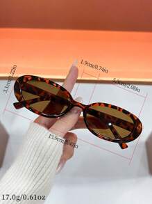 Set de 6 gafas ovaladas vintage y retro, de aspecto elegante para mujer, ideales para verano, playa, al aire libre y viajes - Multicolor - Ver 5