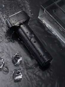 男士剃须刀充电式男士胡须剃须机面部修剪器无绳电动剃须刀电动剃须刀剃须刀 - 黑色 - 查看 2