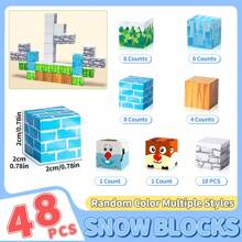 Juego de bloques de construcción magnéticos para juego creativo - Cubos sensoriales STEM con bloques de ABS de bordes suaves, cubos de atracción para desarrollo sensorial, regalo STEM mejorado, color aleatorio - Multicolor - Ver 11