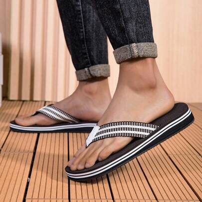 Comfortable Men's Flip Flops - Lightweight, Slip-Resistant, Multifunctional, Suitable For Beach And Everyday Use, Great For Spring/Summer