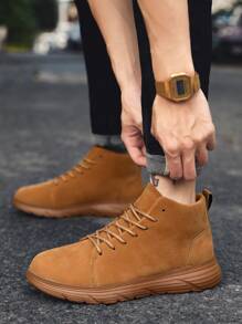 Męskie buty trekkingowe Mid-Top, skórzane trampki w stylu retro, wodoodporne buty trekkingowe na zewnątrz, sportowe buty retro dla mężczyzn, antypoślizgowe buty outdoorowe dla mężczyzn, odpowiednie do aktywności na świeżym powietrzu
