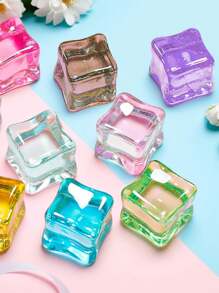12 pièces de glaçons acryliques de couleur aléatoire - remplissage décoratif réutilisable pour la décoration intérieure, les centres de table et les vases de table de mariage - parfait comme remplissage transparent pour vase !