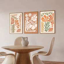 3PCS Flower Wall Arts Canvas Printi Schilderij - Frameloze Olieverfschilderij Poster, Botanische Kunst Olieverfschilderij Poster, Slaapkamer Muurkunst, Woonkamer Muurdecoratie, Eetkamer Muurdecoratie, Keuken Decoratief, Studeerkamer, Gang, Slaapzaal Decoratie, Ideaal Cadeau Voor Vrienden, Muurkunst, Muurdecoratie, Huisdecoratie, Kamerdecoratie Canvas Schilderij, Posters,
