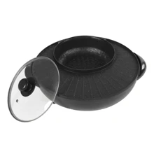 WANLECY Circular Edition Hotpot Grill Combo Indoor BBQ Parties Electric Hot Pot - US B Type Plug(110-127V) - View 4