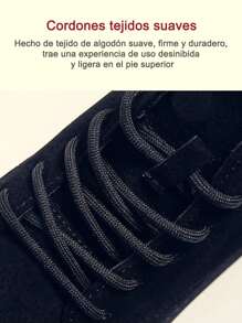 Hombres De Moda De Color Sólido Punta Redonda Con Cordones Botas De Tacón Grueso, Cómodo Antideslizante Botas De Los Hombres De Tobillo, Botas De Trabajo Multifuncional, Adecuado Para Caminar Al Aire Libre, Entrenamiento De Trabajo - Negro - Ver 8