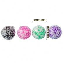 Power Your Fun Stress Balls For Children - 4Pk 6CM Squishy Stress Balls, Color Changing Resistance Fidget Toys, Sensory Stress Relief Squeeze Toys Squishy Toy