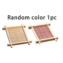 3 件竹制井字棋杯垫、竹制茶壶杯垫、茶杯垫和茶杯架、复古中式茶具配件、婚宴和甜点托盘