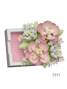 687 piezas Bloques de construcción de ramos de flores con soporte y caja sorpresa - Perfecto para decoración del hogar de adultos de 14 años en adelante, Día de San Valentín, regalos de cumpleaños, regalos para amantes, amigos, familia, regalos festivos, regalos del Día del Padre, regalos del Día de la Madre, regalos de boda, decoraciones de boda, regalos de graduación