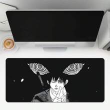 1 buc. Pad de mouse pentru jocuri cu ochi de noapte misterios Samurai, design de înaltă definiție multi-dimensiune, material din cauciuc natural, bază antiderapantă, design fără cusături, potrivit pentru birou, jocuri și accesorii pentru computer, cadou pentru prieteni și familie - Anime Boy - multicolor - Vizualizare 2