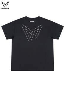 veidoorn Men's Sports T-Shirt,Lightweight, Crew Neck, Ideal For Basketball, Running & Fitness Training - Black - View 4
