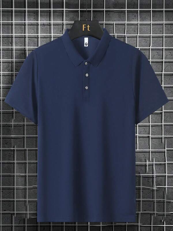 Men's Casual Sport Plain Simple Polo T-Shirt, Versatile