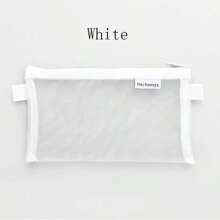 1 件简约透明网状铅笔盒，学生考试用便携式笔袋，大容量文具收纳盒 - 彩色 - 查看 14