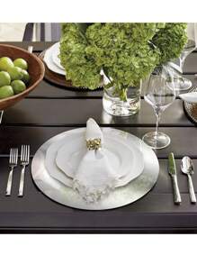 Gold Color Paper Placemats, 13-Inch Metallic Gold/Silver Disposable Placemat For Dining Table, Party, Wedding, Dinner