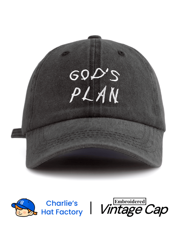1 Pieza Gorra de béisbol con lavado y bordado "EL PLAN DE DIOS", clásica, casual, con estilo vintage, con sudadera suave, ajustable, ligera, protección solar versátil, adecuada para deportes al aire libre, uso diario, fiestas, vacaciones, regalo perfecto para familias y amigos