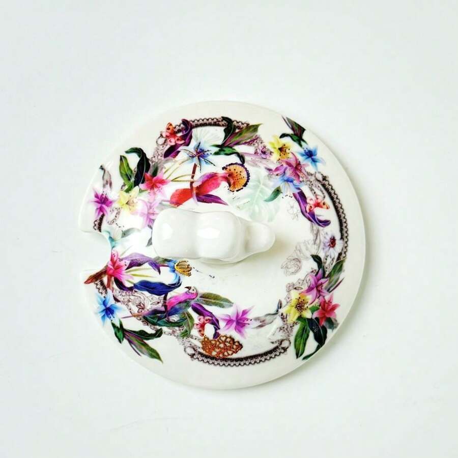 Mobestech Plats En Sauce En Céramique Ronde Bleu Glace 9 Cm Lot De 4