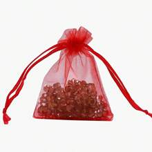 10/50/100pcs Gift Packaging Bags, Multi-Color Organza Candy Bags, Tableware, Size: 7*9CM, Various Holiday Party Packaging Supplies, Festival Home Decor