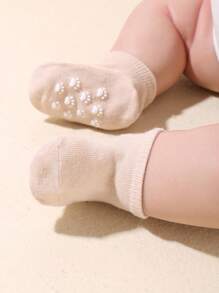 Toddler And Newborn Socks-10 - Pack Of Baby Socks, Dot - Glued For Non - Slip, Random Colors And Cute Paw - Print Details