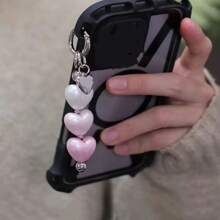 New Colorful Heart-Shaped Chain Pendant Multi-Purpose Bag Charm Phone Decor Car Key Chain Accessory Y2K Accessories - Multicolor - View 2