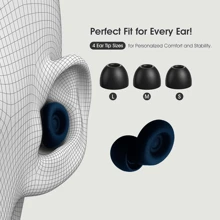 耳塞超舒适耳塞 - 3 对不同尺寸的可更换耳塞，非常适合睡眠、旅行和音乐会，有效阻挡噪音