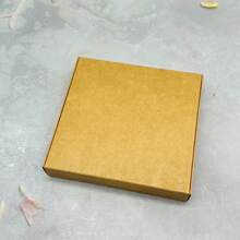 10pcs/Pack Kraft Paper PVC Window Display Gift Box For Hair Clips, Earrings, Necklaces, Kraft Paper Cardboard Packaging Box - 11.5x11x2cm Boxes - View 11