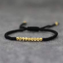 Classic Good Luck Red Thread Bracelet Adjustable Men Small Beads Armband Red Black Lucky Bracelet For Party Jewelry ﻿ - Single Layer Adjustable Hand Strap - View 5