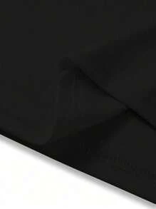 Limited-Edward-Cullen-Twilight-Movie-T-Shirt-Men-S-Retro-High-Quality-Fashion-T-Shirts-100 - 黑色 - 查看 4