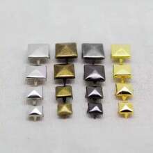 100/200pcs/Pack Metal Spikes Square Studs Rivets Punk Rock Leather Craft Four Claw Rivets On Clothes Shoes Bracelets